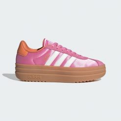 Buty VL Court Bold Junior. Białe obuwie sportowe casual damskie Adidas, bez zapięcia. Za 279.00 zł.