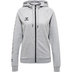 Damska bawełniana bluza z kapturem zapinana na zamek Hummel Move Grid. Szare bluzy damskie Hummel, xs, bez wzorów, z bawełny, z kapturem. Za 284.70 zł.