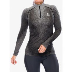 Bluza termoaktywna damska Odlo Blackcomb Eco BL Top Turtle Neck LS Half Zip. Czarne bluzy damskie ODLO, na zimę, bez wzorów, bez kaptura. Za 333.99 zł.
