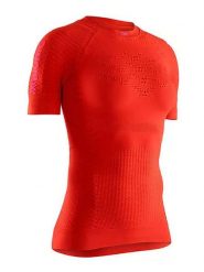 X-Bionic Koszulka w kolorze pomarańczowym do biegania rozmiar: XS. Pomarańczowe koszulki damskie X BIONIC, xs, bez wzorów, z materiału, bez kołnierzyka, bez ramiączek. Za 193.70 zł.