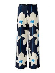 Oui Spodnie w kolorze granatowym rozmiar: 34. Niebieskie spodnie materiałowe damskie Oui, bez wzorów, z materiału. Za 260.99 zł.