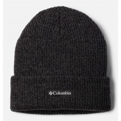 Czapka dla dorosłych Whirlibird Cuffed Beanie. Czarne czapki damskie Columbia, bez wzorów, z materiału. Za 69.99 zł.