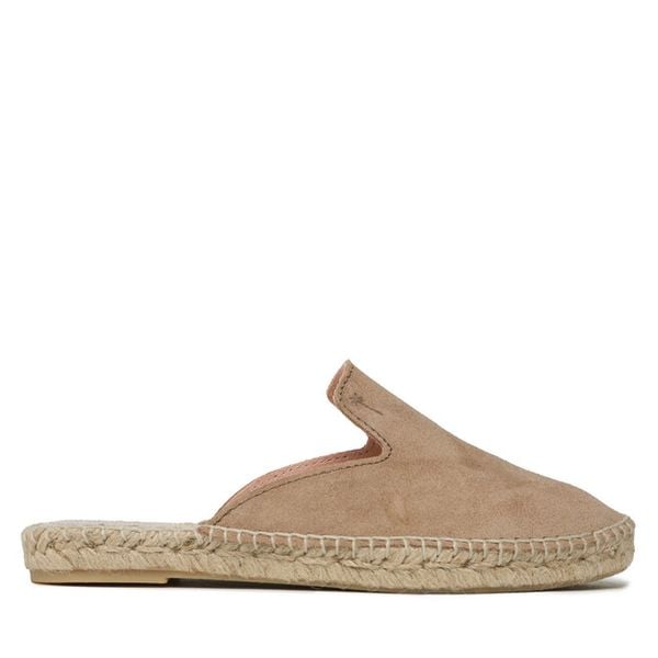 Espadryle Manebi. Brązowe espadryle damskie Manebi, bez wzorów, bez obcasa. Za 549.99 zł.
