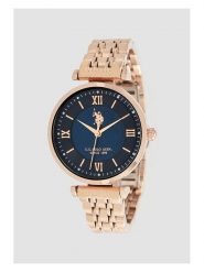 U.S. Polo Assn. Zegarek kwarcowy w kolorze różowozłoto-granatowym rozmiar: onesize. Czerwone, analogowe zegarki damskie U.S. Polo Assn., metalowe. Za 244.22 zł.