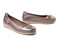 MACIEJKA P6504-25/00-1 złoty, baleriny damskie. Żółte balerinki damskie Maciejka, bez wzorów. Za 249.90 zł.
