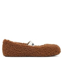 Baleriny Moon Boot. Brązowe balerinki damskie Moon Boot, bez wzorów. Za 669.99 zł.
