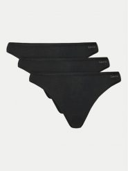 Calvin Klein Underwear Komplet 3 par fig klasycznych 000QD5218E Czarny. Czarne komplety bielizny Calvin Klein Underwear, bez wzorów, z bawełny. Za 129.99 zł.