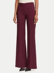 Rinascimento Spodnie palazzo CFC0130141003 Bordowy Wide Leg. Czerwone spodnie materiałowe damskie Rinascimento, bez wzorów, z materiału. Za 449.99 zł.