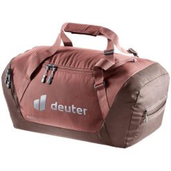 Torba podróżna deuter Duffel. Brązowe torby podróżne Deuter, bez wzorów, z materiału. Za 458.20 zł.