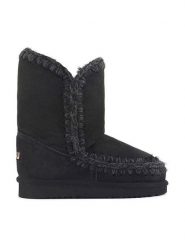 Mou Skórzane kozaki zimowe w kolorze czarnym rozmiar: 40. Czarne kozaki damskie Mou, na zimę, z wełny, bez obcasa, bez zapięcia. Za 717.99 zł.