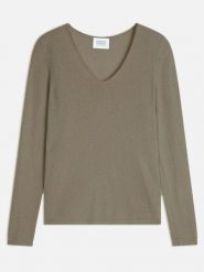 AUTHENTIC CASHMERE Kaszmirowy sweter "Galise" w kolorze oliwkowym rozmiar: M. Zielone swetry klasyczne damskie AUTHENTIC CASHMERE, m, z kaszmiru, bez kołnierzyka. Za 327.10 zł.