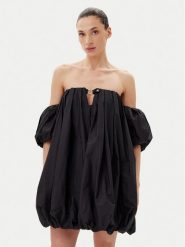 PINKO Sukienka letnia 105211 A2LD Z99 Czarny Regular Fit. Czarne sukienki damskie Pinko, bez wzorów, z bawełny, bez ramiączek. Za 1,329.00 zł.