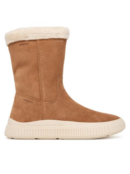 Geox Kozaki J Laquinny Wpf J56NFB 00022 C6627 D Brązowy. Brązowe kozaki dziewczęce Geox, bez wzorów, ze skóry, bez obcasa, bez zapięcia. Za 379.99 zł.