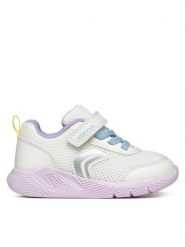 Geox Sneakersy B Sprintye Girl B454TD 01454 C0653 Biały. Białe buty sportowe dziewczęce Geox, bez wzorów, ze skóry, bez zapięcia. Za 159.99 zł.
