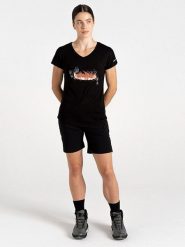Dare 2b Koszulka sportowa "Serene Tee" w kolorze czarnym rozmiar: 34. Czarne koszulki sportowe damskie Dare 2b, bez wzorów, z wiskozy, bez ramiączek, outdoorowe. Za 48.28 zł.