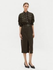 PINKO Sukienka codzienna Affettatrice 104147 Zielony Regular Fit. Zielone sukienki damskie Pinko, bez wzorów, z lyocellu, bez ramiączek. Za 859.99 zł.