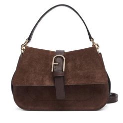 Torebka Furla. Brązowe torebki klasyczne damskie Furla, bez dodatków. Za 1,869.00 zł.