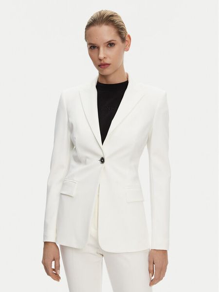 PINKO Marynarka 104903 A1L3 Biały Regular Fit. Białe marynarki i żakiety damskie Pinko, l, bez wzorów, z syntetyku. Za 1,129.00 zł.