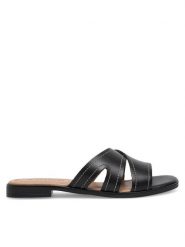 Lasocki Klapki WI16-MENA-12 Czarny. Czarne klapki damskie Lasocki, bez wzorów, ze skóry, bez obcasa, bez zapięcia. Za 129.99 zł.