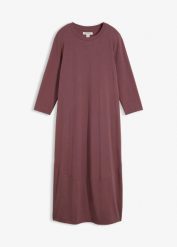 Sukienka T-shirtowa z balonowymi rękawami. Zielone sukienki damskie bonprix, bez wzorów, bez ramiączek. Za 117.99 zł.