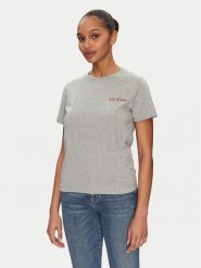 Guess T-Shirt W5RI04 I3Z14 Szary Regular Fit. Szare t-shirty damskie Guess, xl, z aplikacjami, z bawełny, bez kołnierzyka. Za 119.99 zł.
