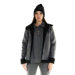 Damska kurtka Leone w kolorze Grayss Sherpa. Szare kurtki damskie LEONE 1947 APPAREL, l, bez wzorów, z tkaniny, bez kaptura. W wyprzedaży za 419.25 zł.