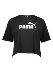 Puma Koszulka "Essential" w kolorze czarnym rozmiar: M. Czarne bluzki damskie Puma, m, bez wzorów, z bawełny, bez kołnierzyka, bez ramiączek. Za 65.23 zł.