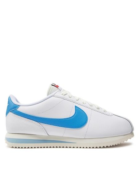 Nike Sneakersy Cortez DN1791 102 Biały. Białe obuwie sportowe damskie Nike, ze skóry, bez zapięcia. Za 379.99 zł.