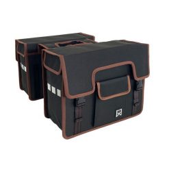 Podwójna torba na bagażnik Willex Shopper. Czarne shopper bag WILLEX, bez wzorów, bez dodatków. Za 412.00 zł.