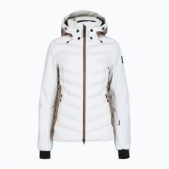Kurtka narciarska damska BOGNER FIRE+ICE Janka 4. Białe kurtki damskie na zimę, l, bez wzorów, z elastanu, bez kaptura. Za 2,299.00 zł.