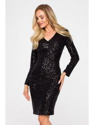 Made of emotion Sukienka w kolorze czarnym rozmiar: S. Czarne sukienki damskie Made Of Emotion, bez wzorów, bez ramiączek. Za 218.05 zł.