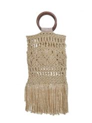 BLE Torebka w kolorze beżowym - 31 x 55 x 3 cm rozmiar: onesize. Brązowe torebki klasyczne damskie BLE, z materiału, bez dodatków. Za 143.95 zł.