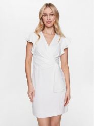 DKNY Sukienka koktajlowa DD3C1468 Biały Regular Fit. Białe sukienki damskie DKNY, bez wzorów, z syntetyku, wizytowe, bez ramiączek. Za 749.99 zł.