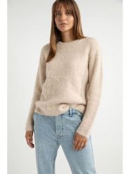 Josephine & Co Sweter "Ariana" w kolorze kremowym rozmiar: M. Brązowe swetry klasyczne damskie Josephine & Co, m, z wełny, bez kołnierzyka. Za 241.56 zł.