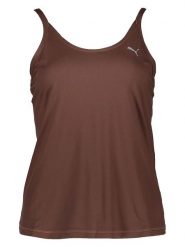 Puma Top sportowy "Studio" w kolorze brązowym rozmiar: S. Brązowe koszulki sportowe damskie Puma, s, bez wzorów, z materiału, bez ramiączek, outdoorowe. Za 96.60 zł.