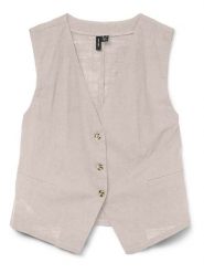 Vero Moda Kamizelka w kolorze beżowym rozmiar: M. Brązowe kamizelki damskie Vero Moda, m, bez wzorów, z bawełny, bez kaptura. Za 74.28 zł.