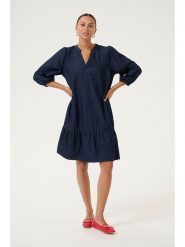 CULTURE Sukienka "Arpa" w kolorze granatowym rozmiar: M. Niebieskie sukienki damskie Culture, bez wzorów, bez ramiączek. Za 105.38 zł.