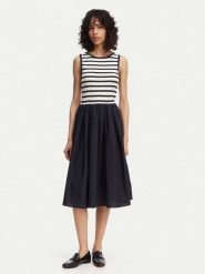 Gant Sukienka letnia 4503509 Granatowy A-Line Fit. Niebieskie sukienki damskie Gant, bez wzorów, z bawełny, bez ramiączek. Za 757.99 zł.