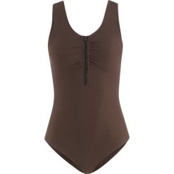 Kostium kąpielowy wyszczuplający bonprix brązowy. Brązowe bielizna korygująca bonprix. Za 59.99 zł.