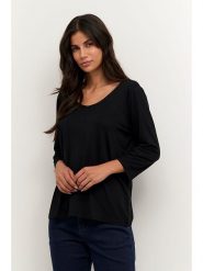 Cream Koszulka w kolorze czarnym rozmiar: XS. Czarne bluzki damskie Cream, xs, bez wzorów, bez kołnierzyka, bez ramiączek. Za 41.69 zł.
