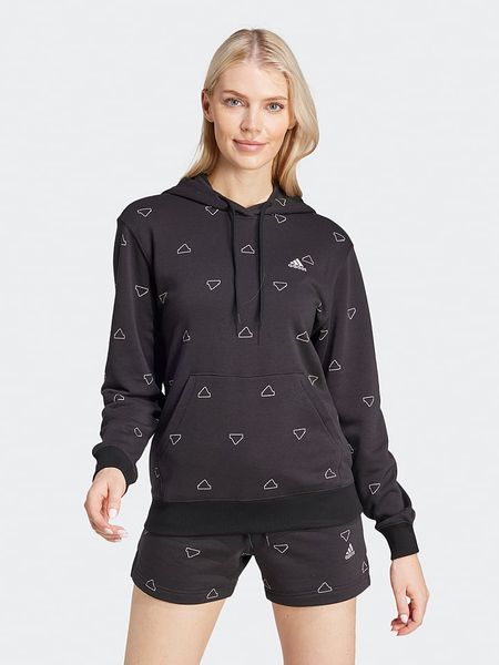 Adidas Bluza w kolorze czarnym rozmiar: M. Czarne bluzy damskie Adidas, m, bez wzorów, z kapturem. Za 136.45 zł.