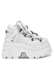NEW ROCK Sneakersy M-106-S53 Biały. Białe obuwie sportowe damskie NEW ROCK, ze skóry, bez zapięcia. Za 1,229.00 zł.