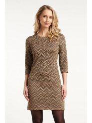 Smashed Lemon Sukienka w kolorze beżowym rozmiar: L. Brązowe sukienki damskie Smashed Lemon, bez wzorów, bez ramiączek. Za 143.99 zł.