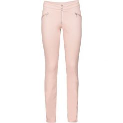 Spodnie Skinny bonprix stary jasnoróżowy. Czerwone rurki damskie bonprix, w kolorowe wzory. Za 119.99 zł.