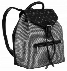 Plecak damski David Jones 6875-3 czarny. Czarne plecaki David Jones, bez wzorów, ze skóry ekologicznej. Za 149.99 zł.