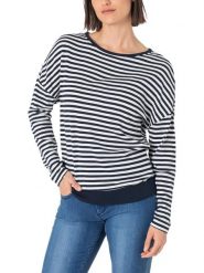 Timezone Koszulka w kolorze biało-granatowym rozmiar: M. Białe koszulki damskie Timezone, m, bez wzorów, bez kołnierzyka, bez ramiączek. Za 93.95 zł.