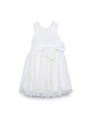 Abel & Lula Sukienka elegancka 5051 Biały Regular Fit. Białe sukienki dziewczęce Abel & Lula, bez wzorów, z syntetyku, bez ramiączek. Za 589.99 zł.