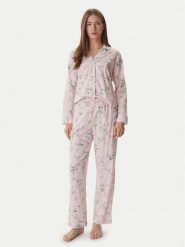 LAUREN RALPH LAUREN Piżama ILN92493 Różowy Relaxed Fit. Czerwone piżamy damskie Lauren Ralph Lauren, bez wzorów, z wiskozy, bez ramiączek. Za 529.99 zł.