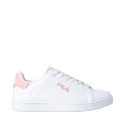 Buty damskie Fila Courtbay. Białe obuwie sportowe casual damskie Fila, bez zapięcia. W wyprzedaży za 168.00 zł.