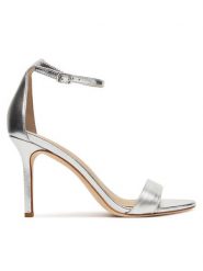 LAUREN RALPH LAUREN Sandały Allie 802912334004 Srebrny. Szare sandały damskie Lauren Ralph Lauren, bez wzorów, ze skóry, bez obcasa, na szpilce, bez zapięcia. Za 629.99 zł.